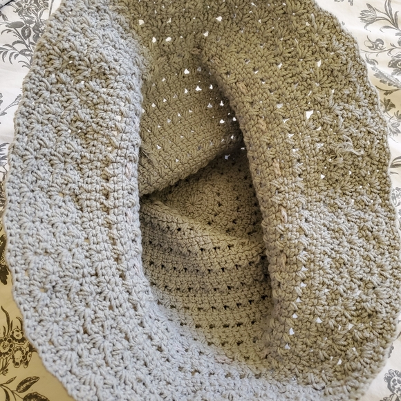 Grey Crochet Bucket Hat - Picture 3 of 4